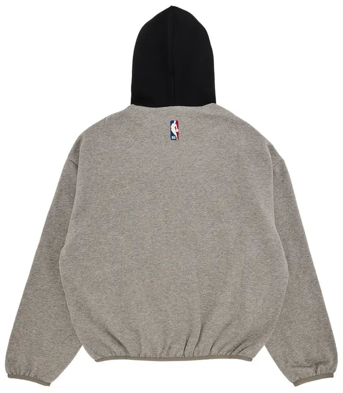 FEAR OF GOD ESSENTIALS X NBA HOODIE “WARM HEATHER/BLACK”