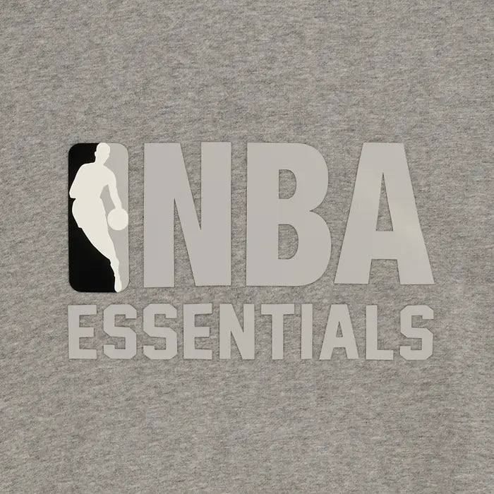 FEAR OF GOD ESSENTIALS X NBA HOODIE “WARM HEATHER/BLACK”