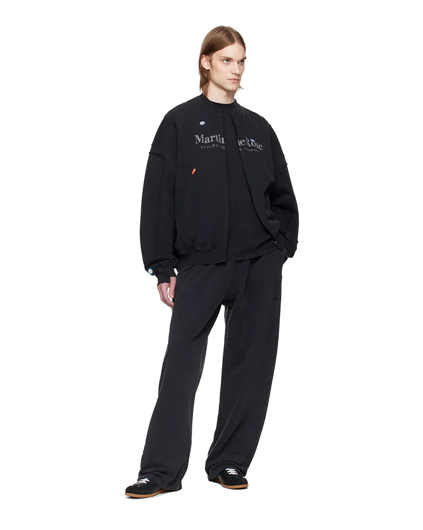 MARTINE ROSE ZIP UP TRACK JACKET BLACK