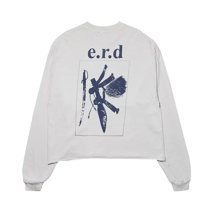 ENFANTS RICHES DÉPRIMÉS 777 LONG-SLEEVE T-SHIRT 'FADED WHITE'