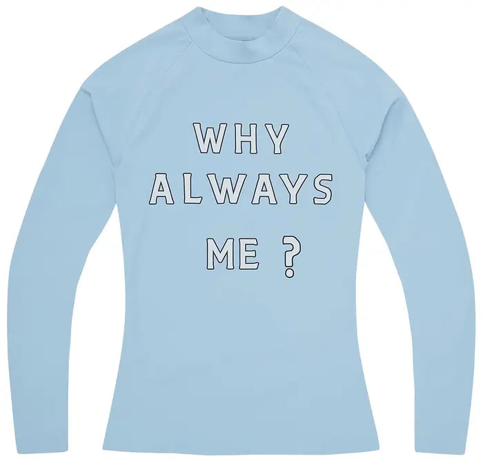CORTEIZ WHY ALWAYS ME COMPRESSION TOP “POWDER BLUE”