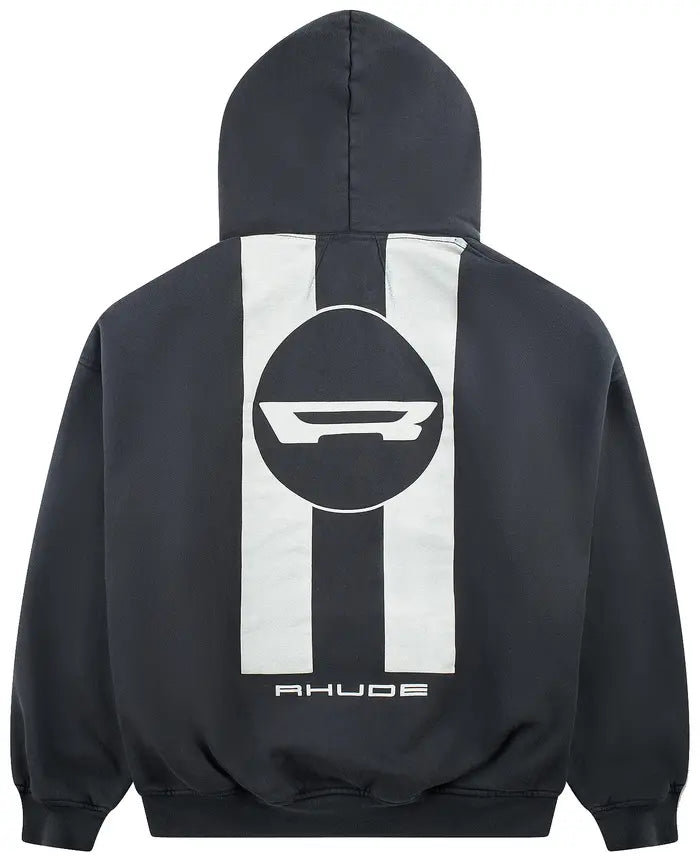 RHUDE CAMPIONE HOODIE VINTAGE BLACK