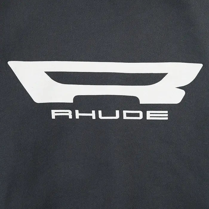 RHUDE CAMPIONE HOODIE VINTAGE BLACK