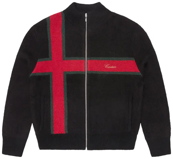 CORTEIZ LUX KNIT ZIP UP “BLACK”