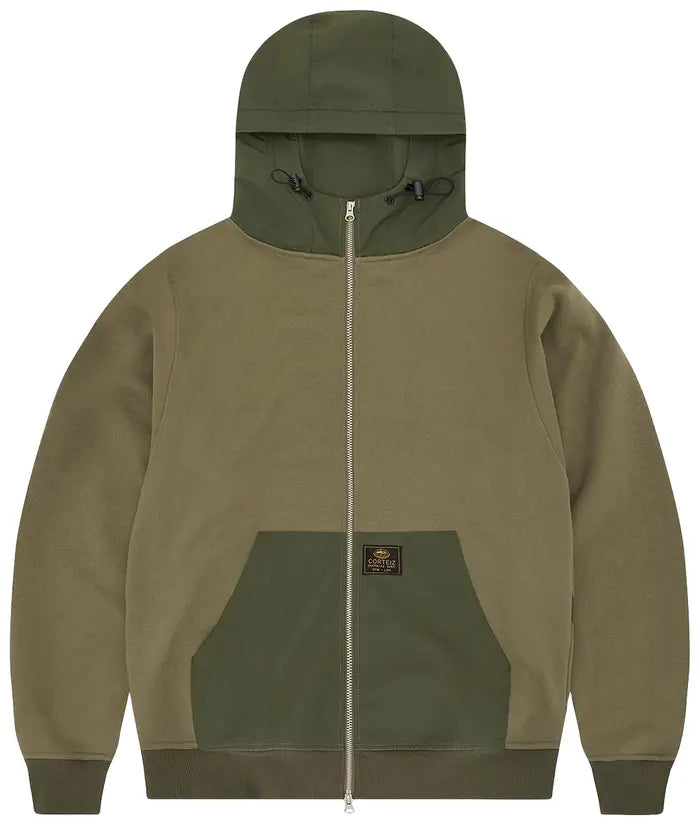 CORTEIZ GUERILLAZ RIPSTOP ZIP HOODIE “OLIVE”