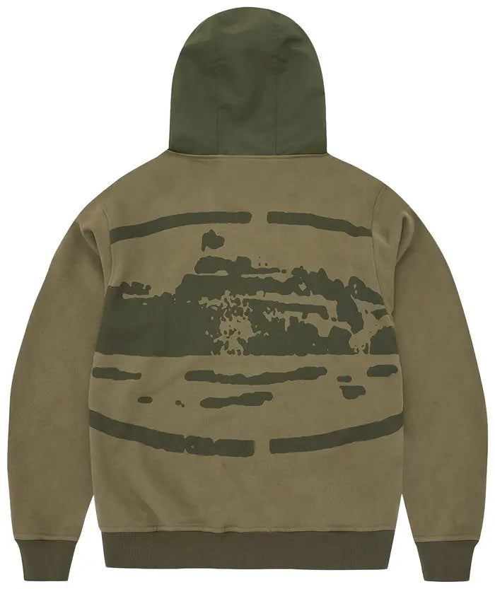 CORTEIZ GUERILLAZ RIPSTOP ZIP HOODIE “OLIVE”