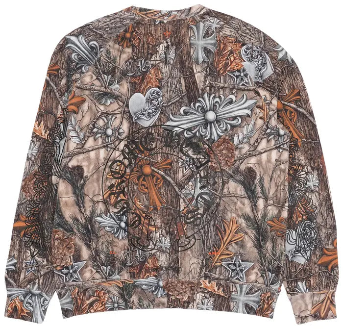 CHROME HEARTS x NOCTA x NIKE CARDINAL STOCK FLEECE CREWNECK “MULTI-COLOR / SAFETY ORANGE”