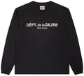 GALLERY DEPT. FRENCH LOGO LUX LONG-SLEEVE TEE 'WASHED BLACK'