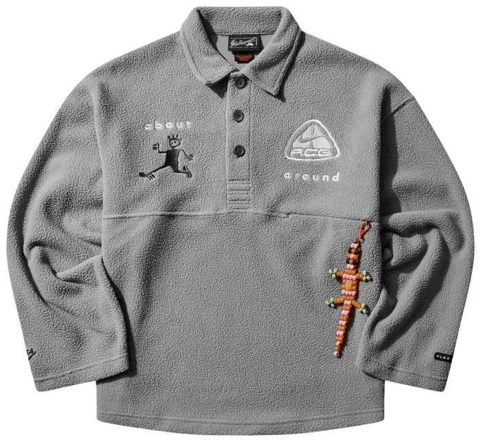 NIKE ACG X CPFM LONG-SLEEVE POLO 'GREY'