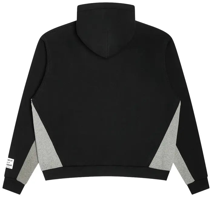 GALLERY DEPT. CONTRAST PANEL SWEATSHIRT 'WASHED BLACK/HEATHER GREY'