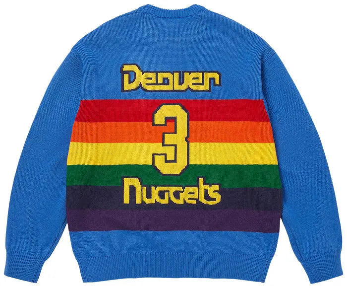 SUPREME X MITCHELL & NESS TEAMS SWEATER 'ROYAL'