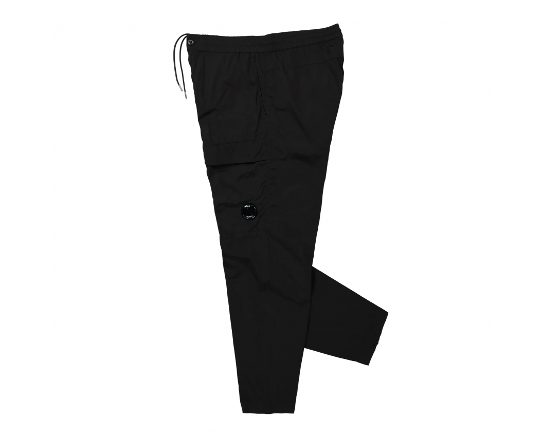 C.P. COMPANY CHROME-R LOOSE CARGO PANTS IN BLACK