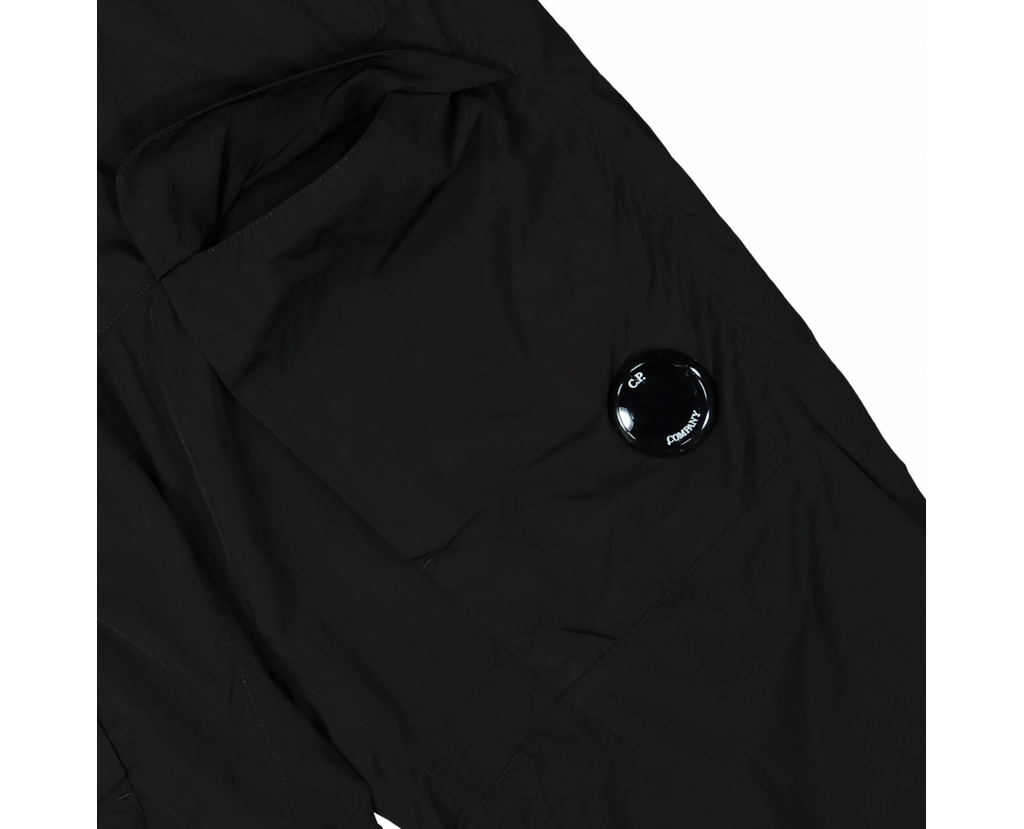 C.P. COMPANY CHROME-R LOOSE CARGO PANTS IN BLACK