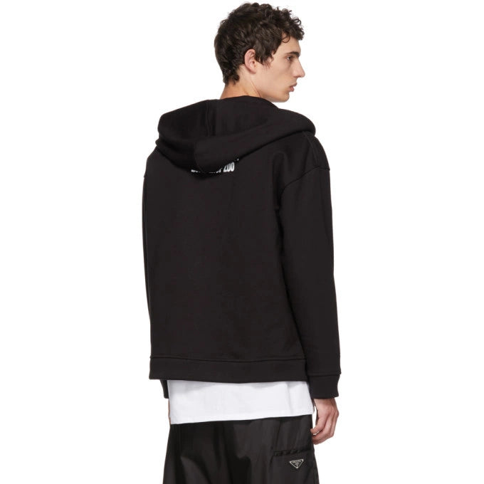 トップス RAF SIMONS Christiane F. Wet Hair Hoodie RAF SIMONS BLACK CHRISTIANE F. WET HAIR ZIP HOODIE – luvsosastore