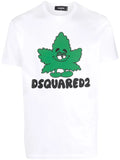 DSQUARED2 LOGO GREEN LEAF T-SHIRT