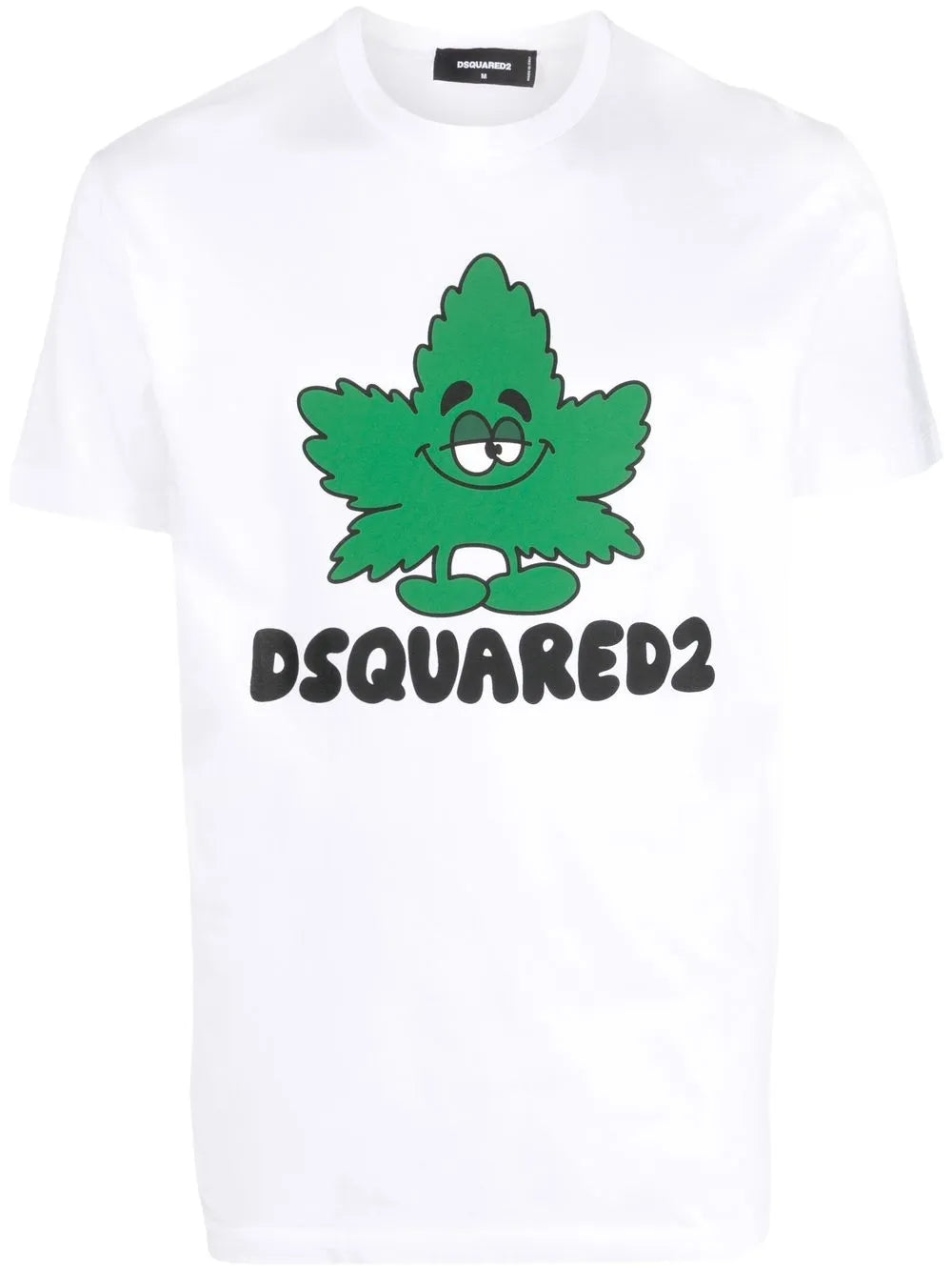 DSQUARED2 LOGO GREEN LEAF T-SHIRT