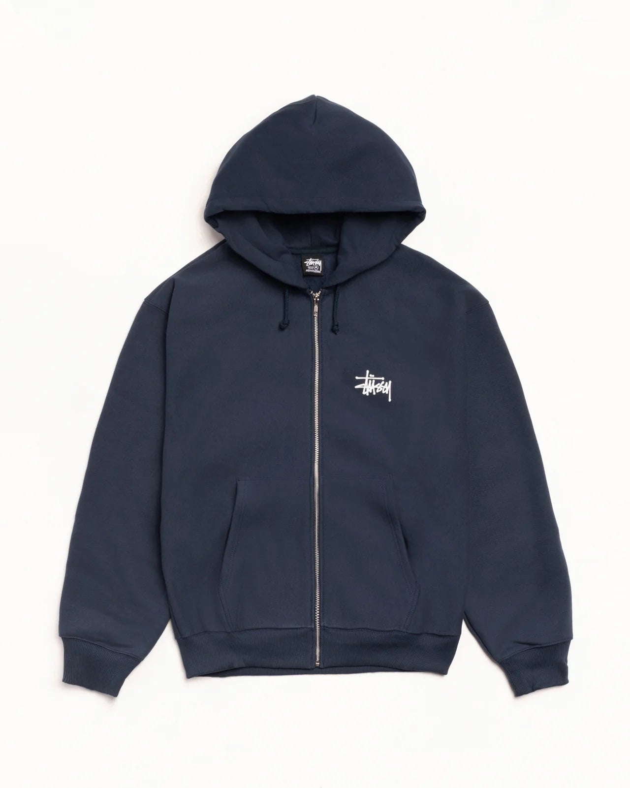 STÜSSY BASIC ZIP HOODIE