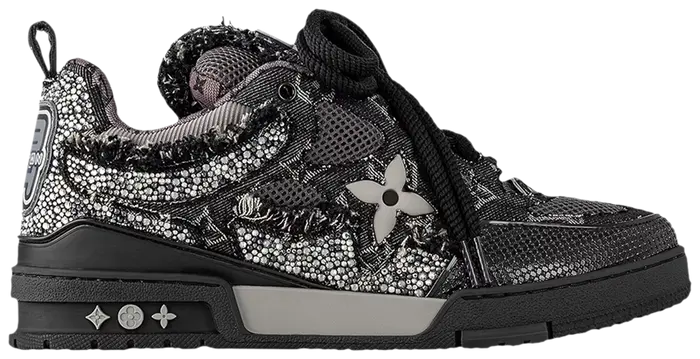 LOUIS VUITTON SKATE SNEAKER 'BLACK SWAROVSKI MONOGRAM'