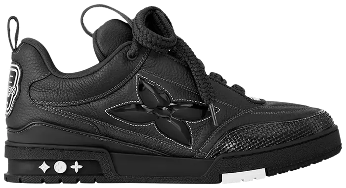 LOUIS VUITTON SKATE SNEAKER 'OVERSIZED FLOWER - BLACK'