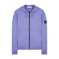 STONE ISLAND ZIP-UP HOODIE IN LAVENDER