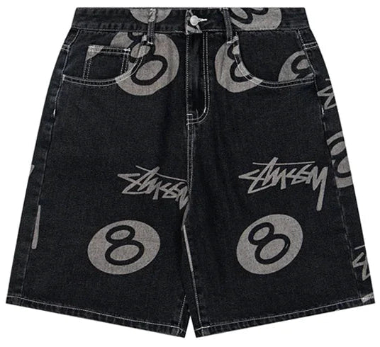 STUSSY BIG OL' JEANS SHORTS BLACK