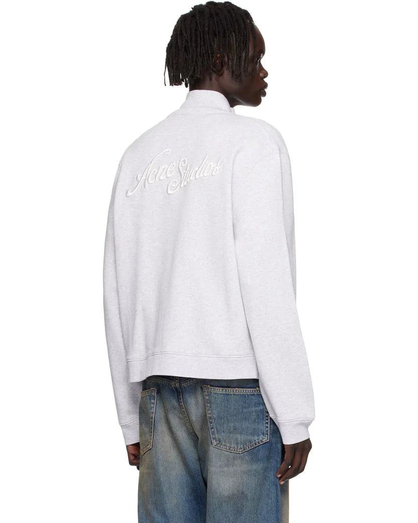 ACNE STUDIOS ZIP-UP SWEATSHIRT GREY