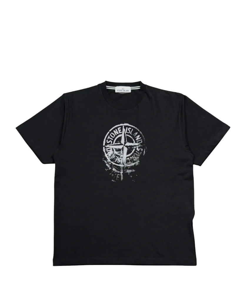 STONE ISLAND 'REFLECTIVE ONE' PRINT T-SHIRT BLACK