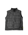 STONE ISLAND GARMENT DYED MICRO YARN DOWN GILET BLACK