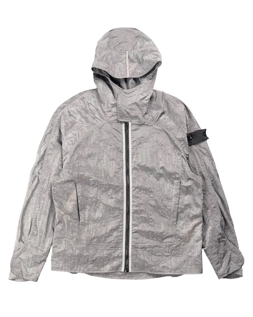 STONE ISLAND SHORT PARKA NYLON METAL WAFFLE PRINT GREY
