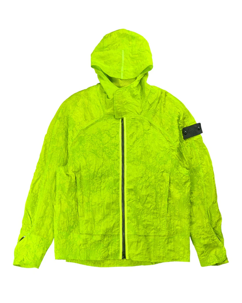 STONE ISLAND SHORT PARKA NYLON METAL WAFFLE PRINT GREEN