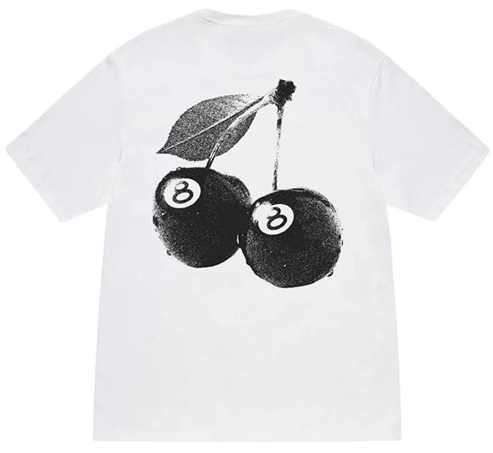 STUSSY CHERRIES TEE WHITE