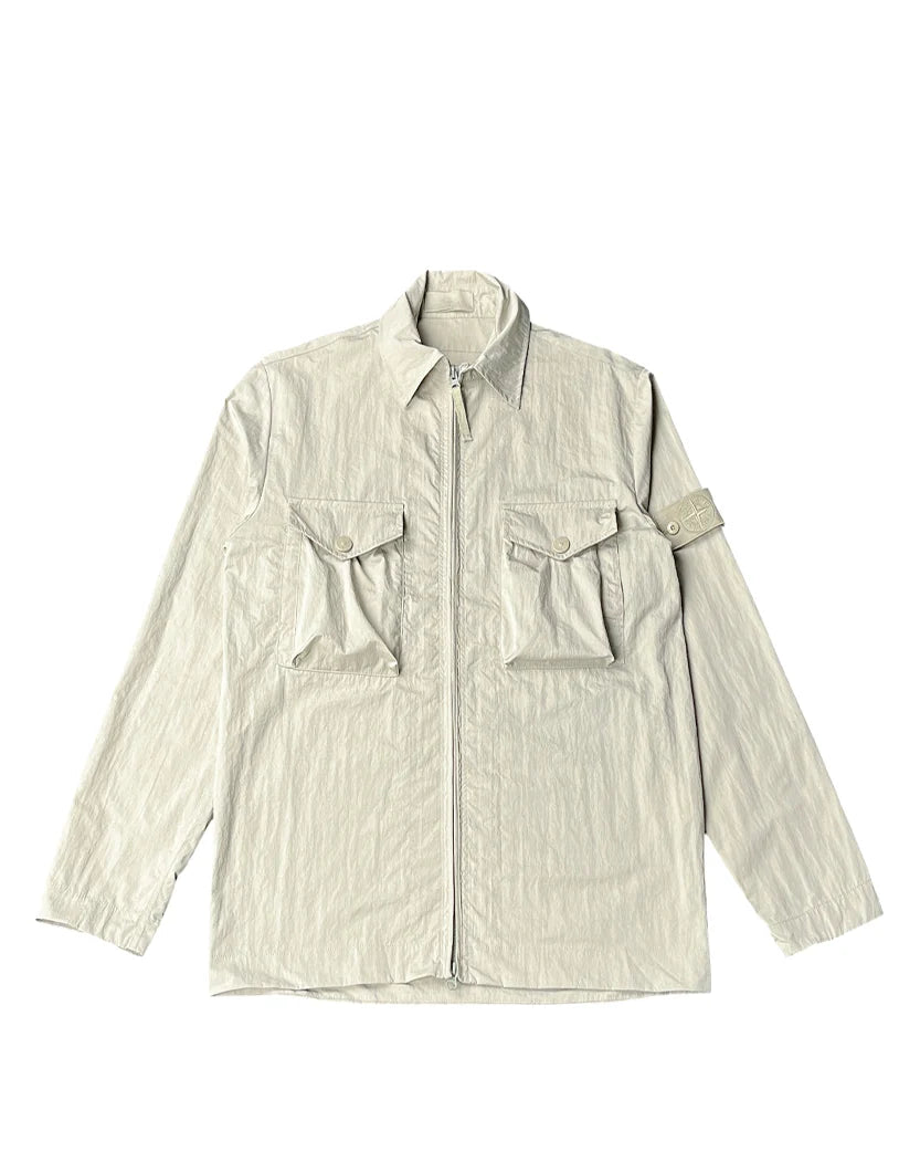 STONE ISLAND GHOST PIECE COTTON OVERSHIRT