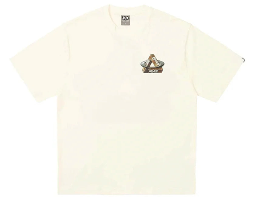 OAKLEY X PALACE TRI LOGO T-SHIRT WHITE