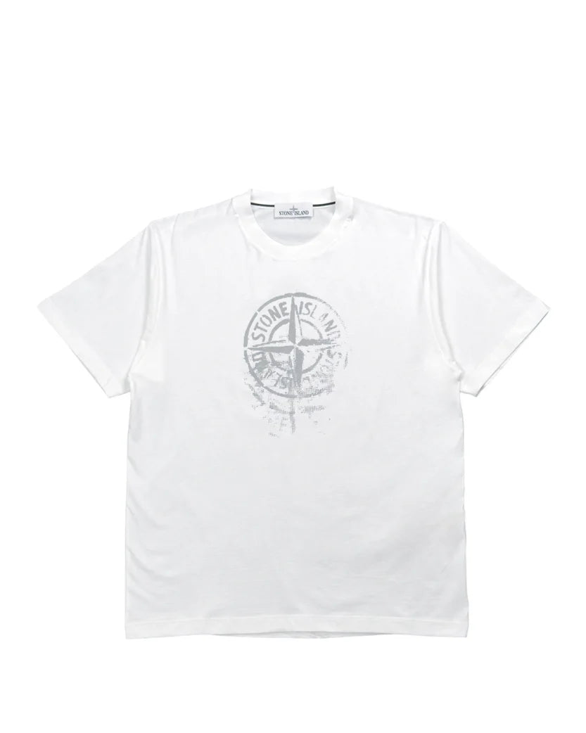 STONE ISLAND 'REFLECTIVE ONE' PRINT T-SHIRT WHITE