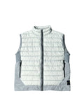 STONE ISLAND GARMENT DYED MICRO YARN DOWN GILET LIGHT GREY