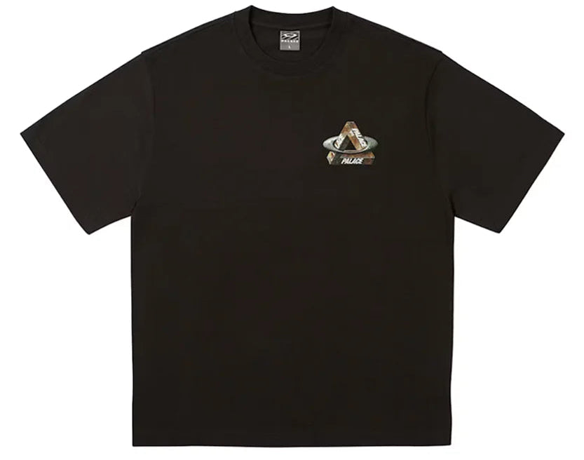 OAKLEY X PALACE TRI LOGO T-SHIRT BLACK