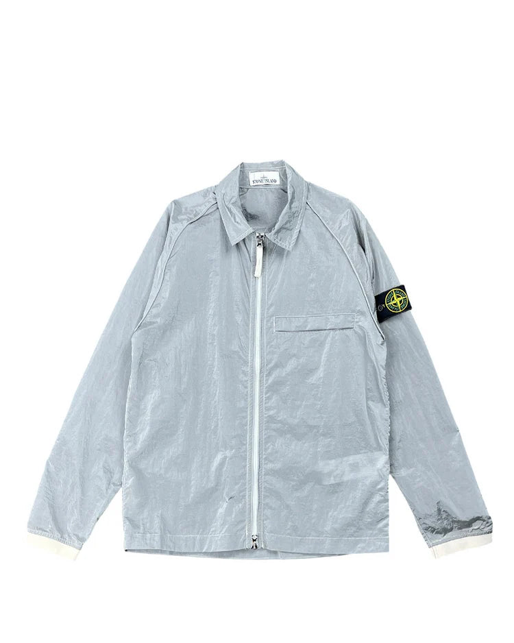STONE ISLAND GARMENT-DYED NYLON METAL OVERSHIRT