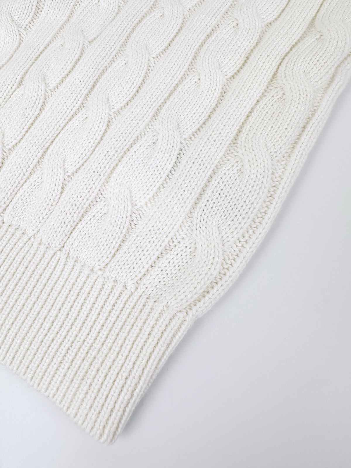 PRADA CABLE-KNIT COTTON CARDIGAN