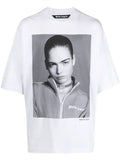 PALM ANGELS X SIMS PHOTOGRAPH-PRINT T-SHIRT IN WHITE