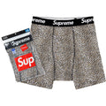 SUPREME®/HANES® LEOPARD BOXER BRIEFS (2 PACK)