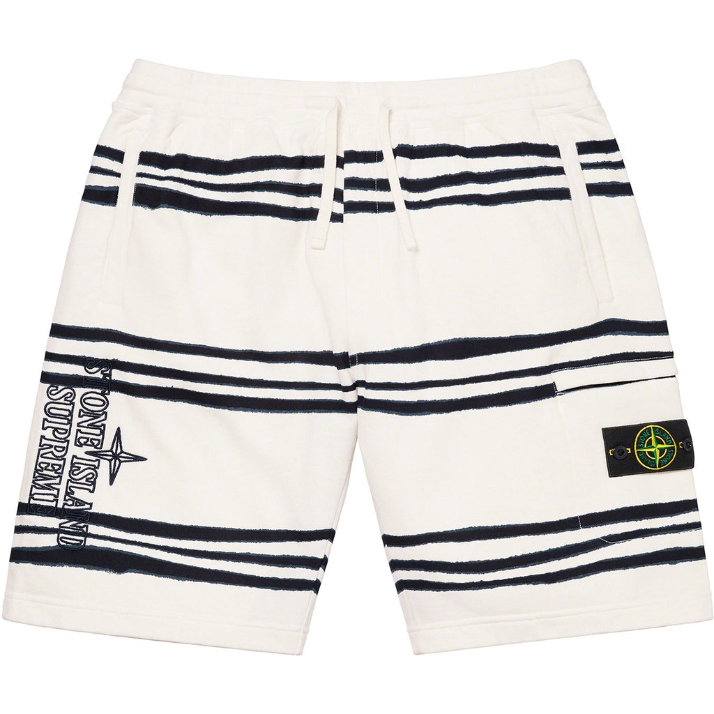 SUPREME®/STONE ISLAND® WARP STRIPE SWEATSHORT