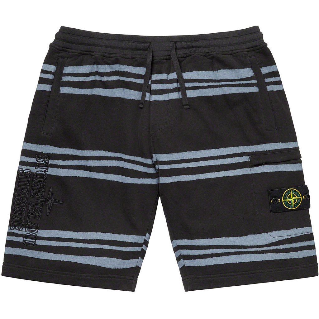 SUPREME®/STONE ISLAND® WARP STRIPE SWEATSHORT