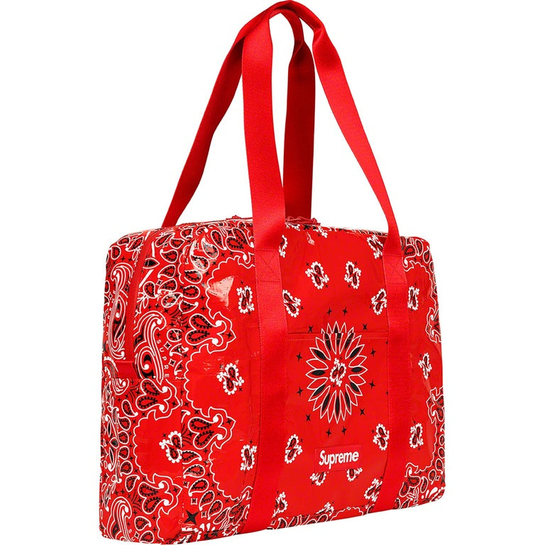 SUPREME BANDANA TARP LARGE DUFFLE BAG