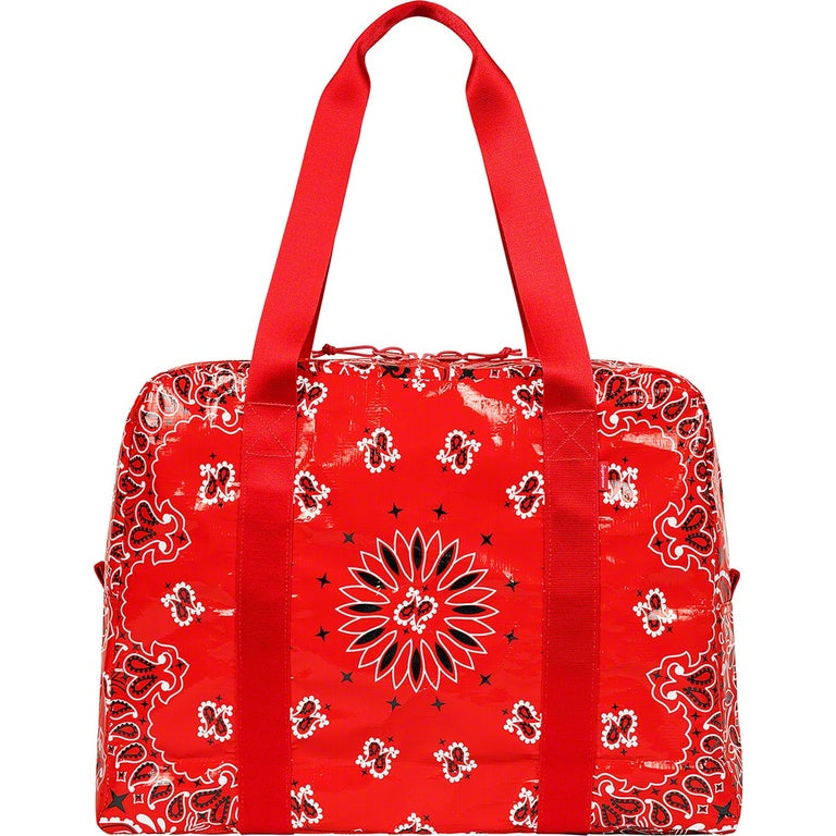 SUPREME BANDANA TARP LARGE DUFFLE BAG