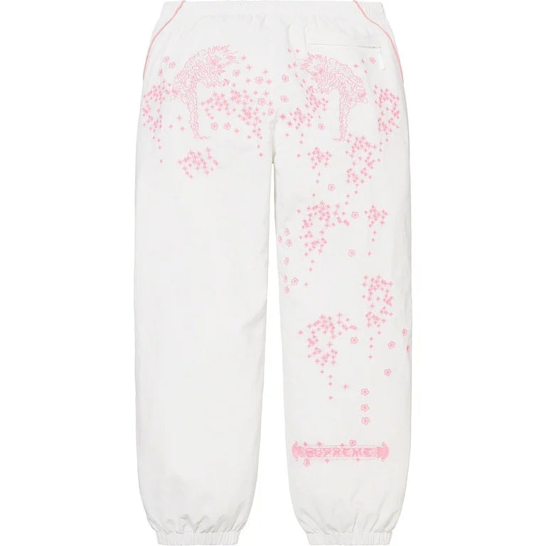 SUPREME AOI GLOW-IN-THE-DARK TRACK PANT IN WHITE