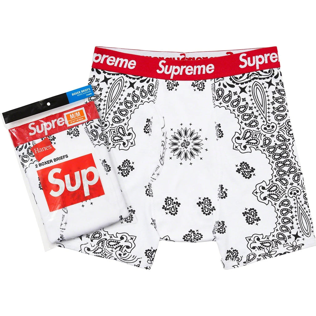 SUPREME®/HANES® BANDANA BOXER BRIEFS (2 PACK)