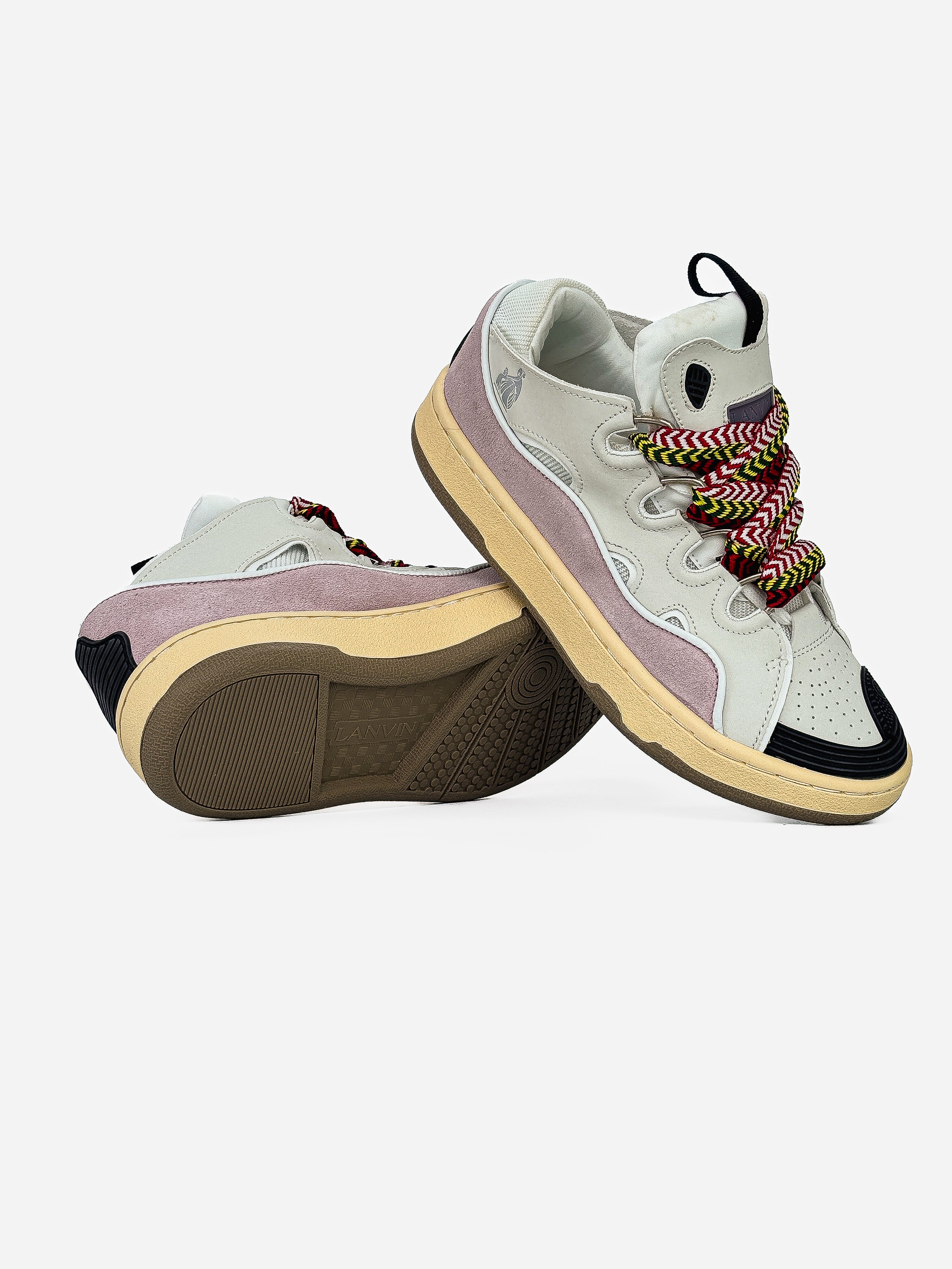 LANVIN CURB SNEAKERS 'PINK WHITE'