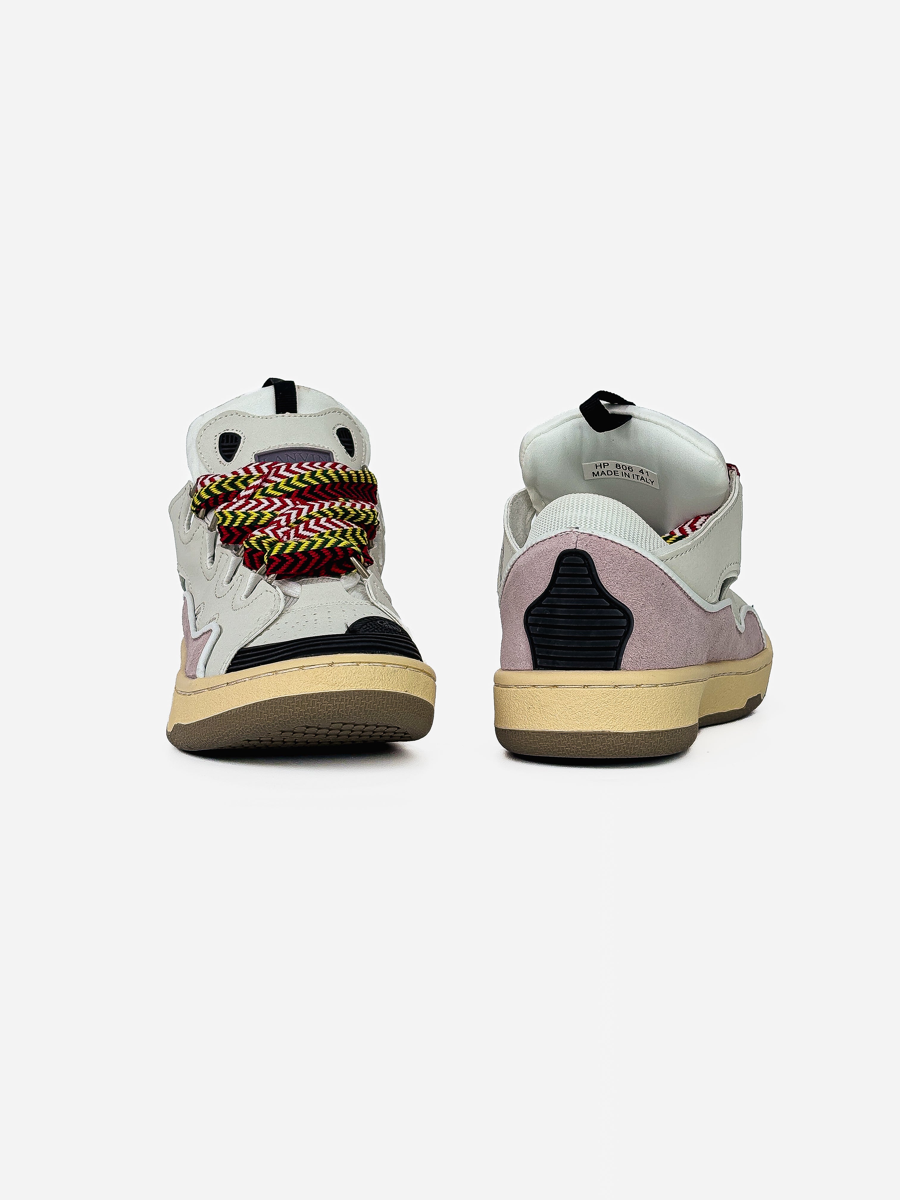 LANVIN CURB SNEAKERS 'PINK WHITE'