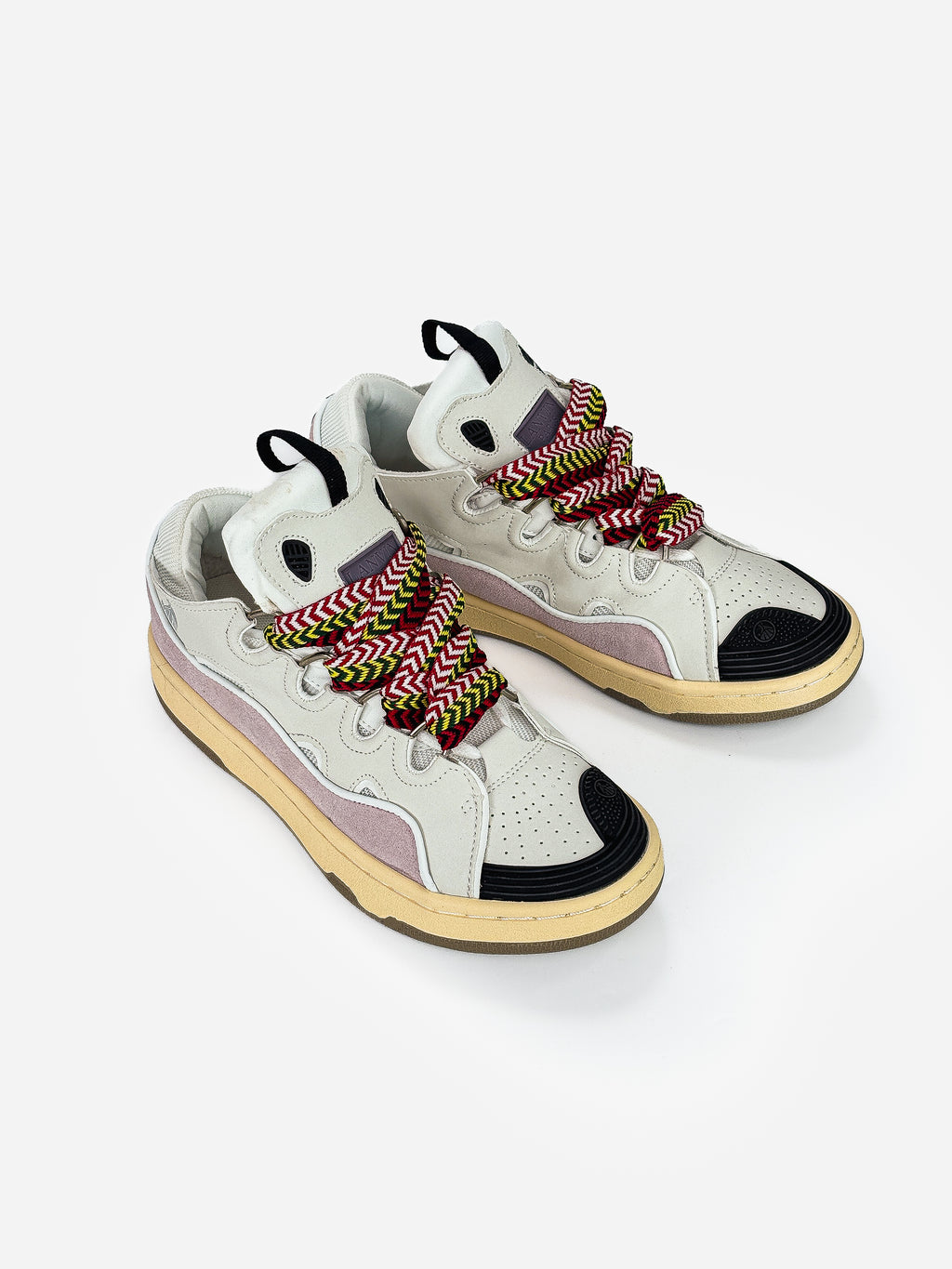 LANVIN CURB SNEAKERS 'PINK WHITE'