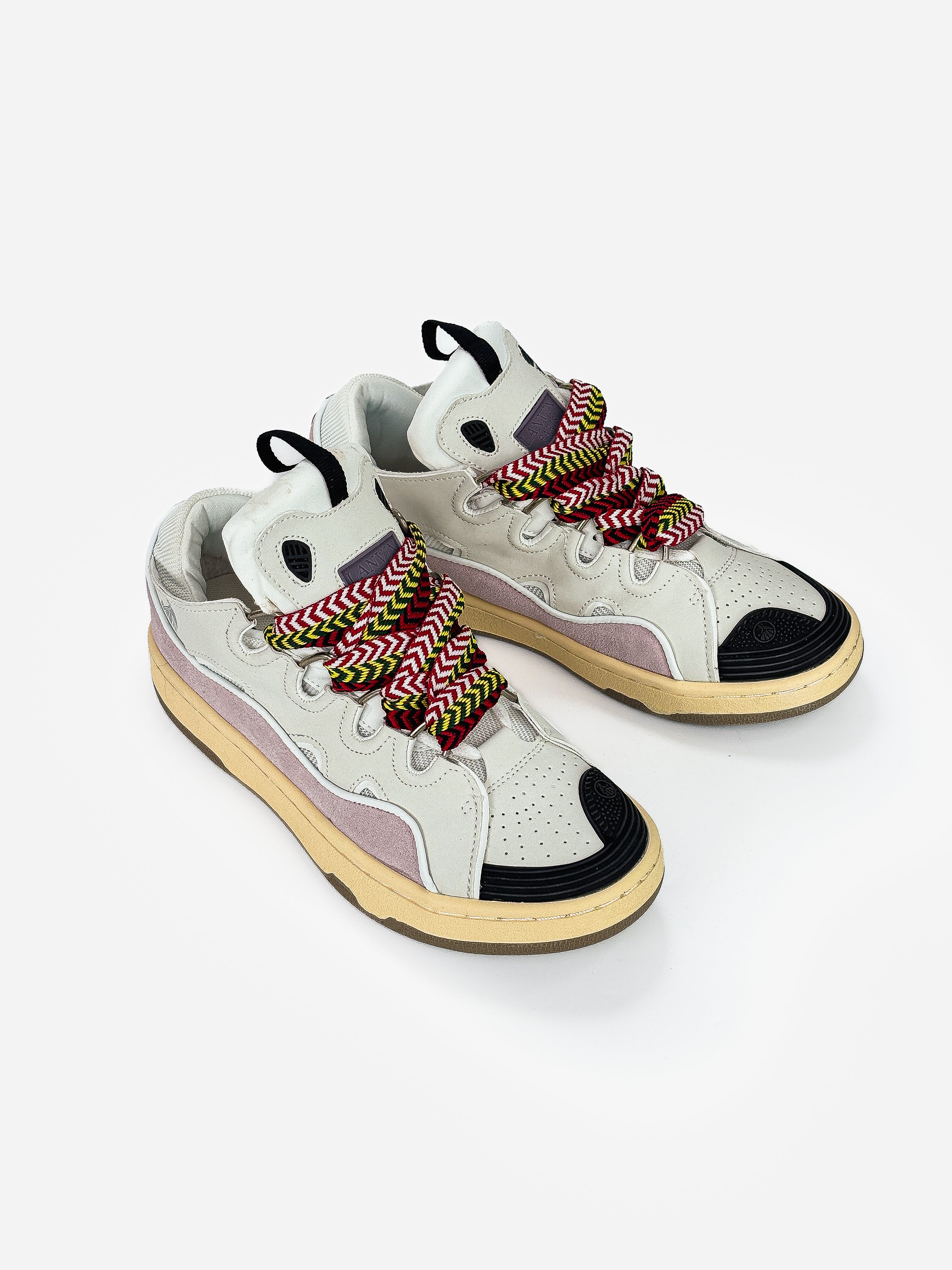 LANVIN CURB SNEAKERS 'PINK WHITE'